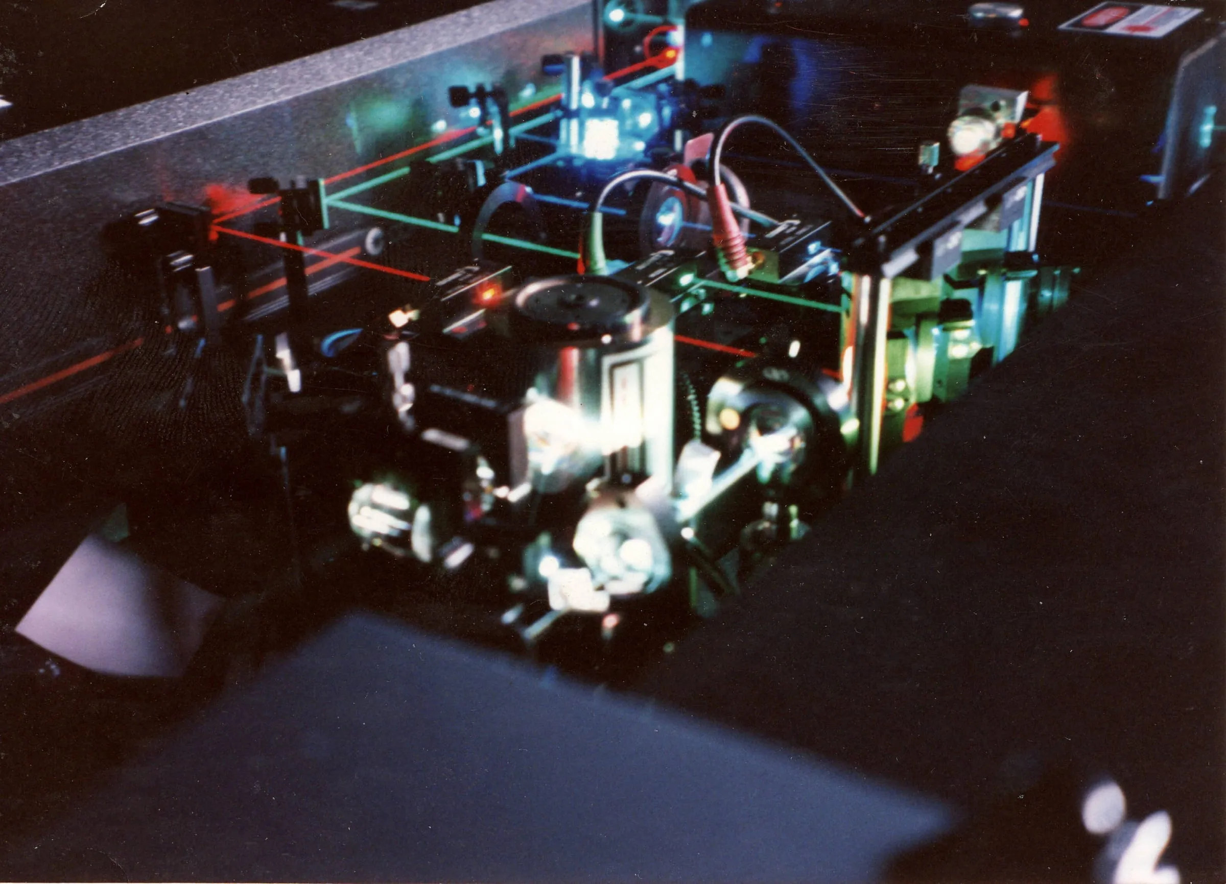 A scanned photograph from Paul's laser video projection archive.